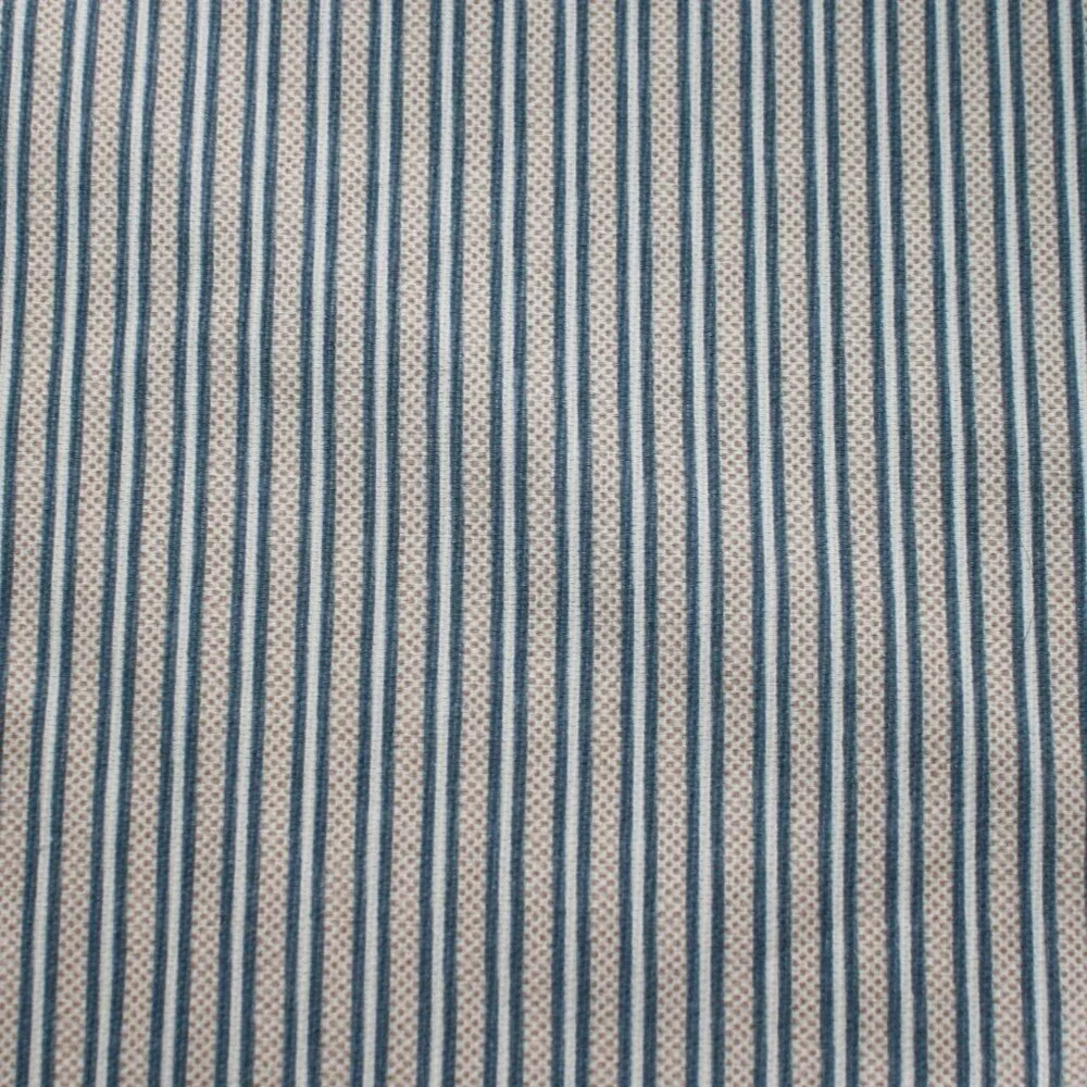 FABRIC #1351 - Home Decor - Blen Cream Stripe Print - 4 Remnant Pieces